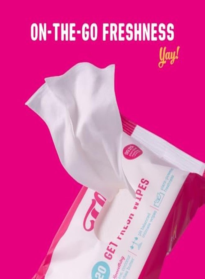 فلو مناديل فلو - مناديل منعشة (20 منديل، عبوة واحدة) مناديل نسائية متوازنة الحموضة - فائقة النعومة - غنية بالألوفيرا وجوز الهند وزبدة الشيا المهدئة - مناسبة للبشرة الحساسة - مصنوعة من السليلوز النباتي - مناسبة للنباتيين - Image 5